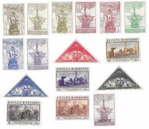 S308 – Spain 1930 – Discovery of America – Complete Set (16) – Edifil 531–546 – MH