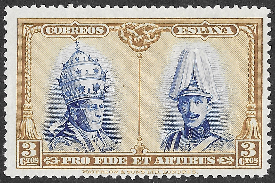 S294 – Spain 1928 – Pro Catacumbas Toledo – 3c – Edifil 404 – Mint Lightly Hinged