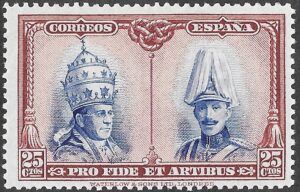S303 – Spain 1928 – Pro Catacumbas de San Dámaso – Toledo Issue – 25 céntimos – Edifil 409 – MH