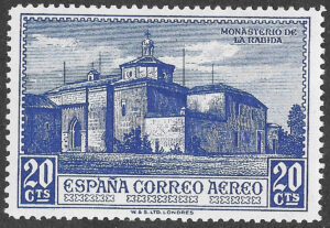 S316 – Spain 1930 – Discovery of America, Airmail – Monastery of La Rábida – 20 Céntimos – Edifil 551 – MH