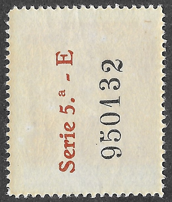 S419 – Spain 1938 (provisional) – Gothic entrance of Barcelona City Hall – 5 céntimos – Edifil pending – MNH - Image 2