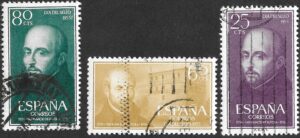 S473 – Spain 1955 St Ignatius of Loyola Complete Used Set Edifil 1166-1168