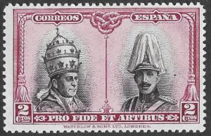 Spain 1928 – Pro Catacumbas Santiago – 2 céntimos – Edifil 419. S290 – MH