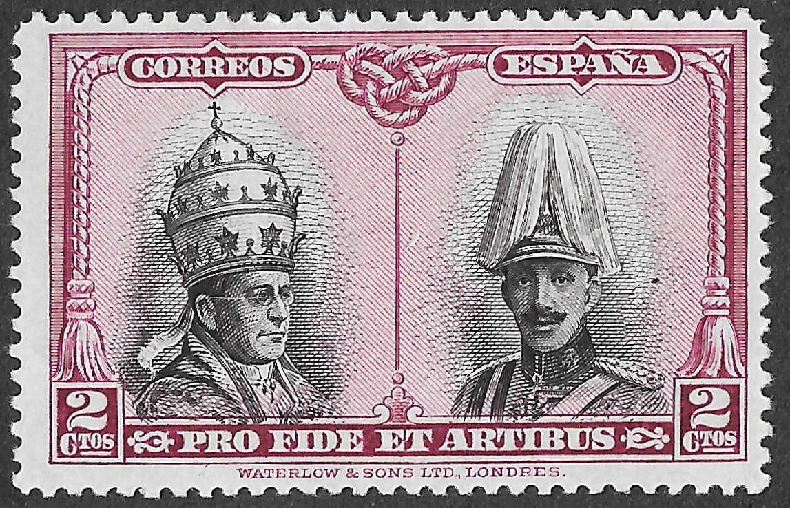 Spain 1928 – Pro Catacumbas Santiago – 2 céntimos – Edifil 419. S290 – MH