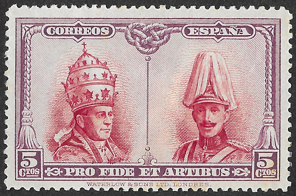S296 – Spain 1928 – Pro Catacumbas Toledo – 5c – Edifil 406 – Mint Hinged