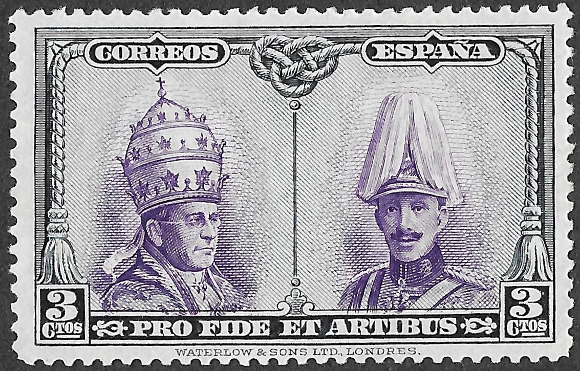 Spain 1928 – Pro Catacumbas Santiago – 3 céntimos – Edifil 420. S291 – MH