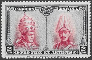 Spain 1928 – Pro Catacumbas Santiago – 2 céntimos – Edifil 419. S292 – MLH