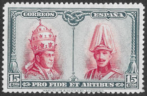 S298 – Spain 1928 – Pro Catacumbas Toledo – 15c – Edifil 408 – Mint Never Hinged