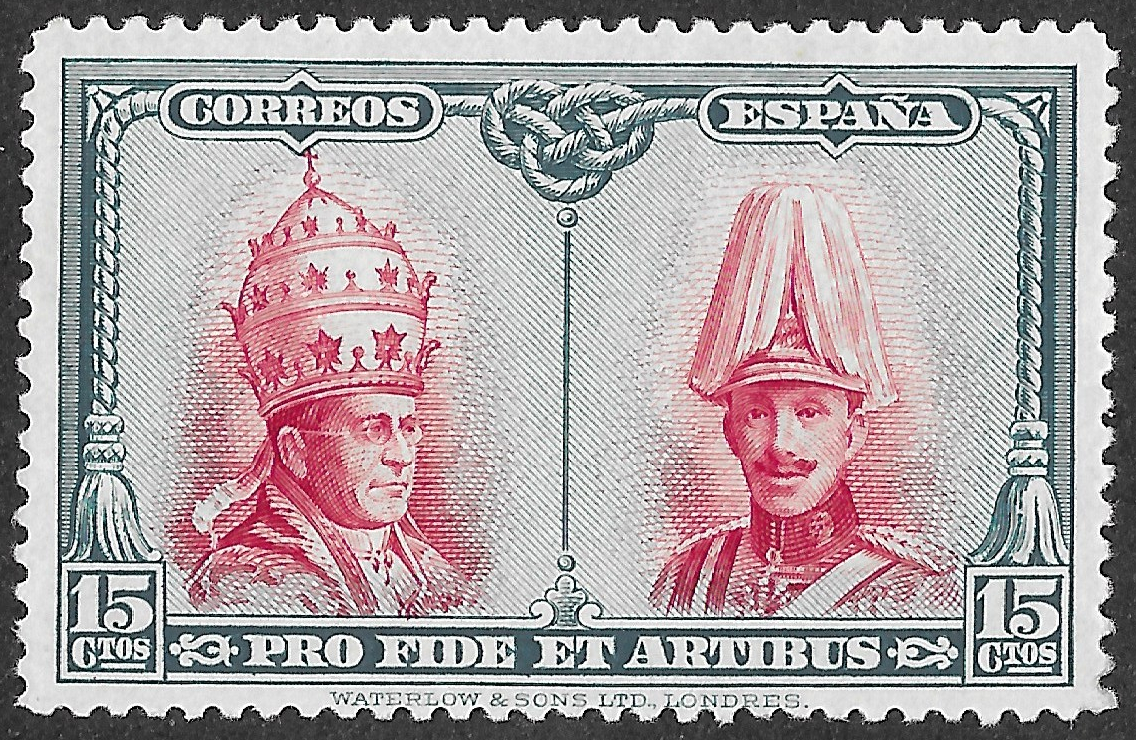 S298 – Spain 1928 – Pro Catacumbas Toledo – 15c – Edifil 408 – Mint Never Hinged