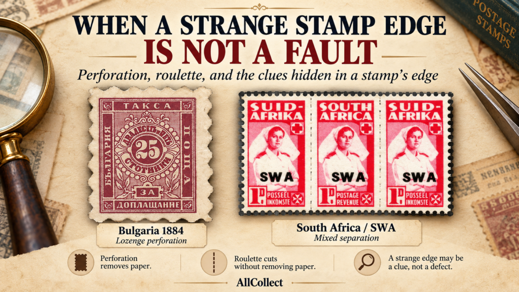 When a Strange Stamp Edge Is Not a Fault.